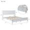 Modern White Solid Wood Queen Platform Bed (old sku:WF283525AAK), Common - Supfirm