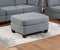 Modular Sofa Set 6pc Set Living Room Furniture Sofa Loveseat Couch Grey Linen Like Fabric 4x Corner Wedge 1x Armless Chair and 1x Ottoman - Supfirm