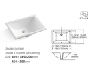 Montary 37inch bathroom vanity top stone carrara white new style tops with rectangle undermount ceramic sink and back splash with 3 faucet hole for bathrom cabinet - Supfirm