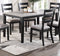 Natural Simple Wooden Table Top 7pc Dining Set Dining Room Furniture Ladder back Side Chairs Cushion Seat light 2-Tone Sand Fabric. - Supfirm