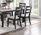 Natural Simple Wooden Table Top 7pc Dining Set Dining Room Furniture Ladder back Side Chairs Cushion Seat light 2-Tone Sand Fabric. - Supfirm