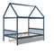 NAVY BLUE HOUSE FULL BED WITH TRUNDLE OF GREY COLOR - Supfirm