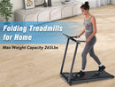 NEW Folding Treadmills Walking Pad Treadmill for Home Office -2.5HP Walking Treadmill With Incline Bluetooth Speaker 0.5-7.5MPH 265LBS Capacity Treadmill for Walking Running - Supfirm