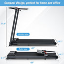 NEW Folding Treadmills Walking Pad Treadmill for Home Office -2.5HP Walking Treadmill With Incline Bluetooth Speaker 0.5-7.5MPH 265LBS Capacity Treadmill for Walking Running - Supfirm