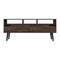 New Haven 2-Drawer 3-Shelf TV Stand Dark Walnut - Supfirm