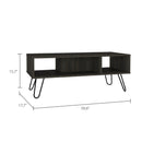 Newport Rectangle 2-Shelf Coffee Table White - Supfirm