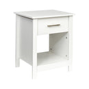NightStand with Drawer, Solid One Drawer Nightstand Bedside Table - Supfirm