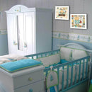 Supfirm "Nursery Pictures Collection" 2-Piece Vignette By Bernadette Deming, Printed Wall Art, Ready To Hang Framed Poster, White Frame - Supfirm