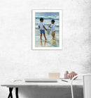 Supfirm "Ocean Discoveries" By Georgia Janisse, Printed Wall Art, Ready To Hang Framed Poster, White Frame - Supfirm