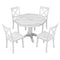 Orisfur. 5 Pieces Dining Table and Chairs Set for 4 Persons, Kitchen Room Solid Wood Table with 4 Chairs - Supfirm