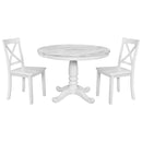 Orisfur. 5 Pieces Dining Table and Chairs Set for 4 Persons, Kitchen Room Solid Wood Table with 4 Chairs - Supfirm