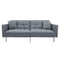 Orisfur. Linen Upholstered Modern Convertible Folding Futon Sofa Bed for Compact Living Space, Apartment, Dorm - Supfirm