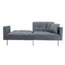 Orisfur. Linen Upholstered Modern Convertible Folding Futon Sofa Bed for Compact Living Space, Apartment, Dorm - Supfirm