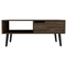 Oslo Coffee Table, One Drawer, One Open Shelf, Four Legs -Dark Walnut - Supfirm