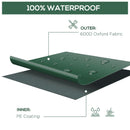 Outsunny 97" x 65" x 26" Heavy Duty Outdoor Sectional Sofa Cover, Waterproof Patio Furniture Cover for Weather Protection, Dark Green - Supfirm