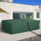 Outsunny 97" x 65" x 26" Heavy Duty Outdoor Sectional Sofa Cover, Waterproof Patio Furniture Cover for Weather Protection, Dark Green - Supfirm