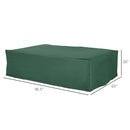 Outsunny 97" x 65" x 26" Heavy Duty Outdoor Sectional Sofa Cover, Waterproof Patio Furniture Cover for Weather Protection, Dark Green - Supfirm