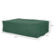 Outsunny 97" x 65" x 26" Heavy Duty Outdoor Sectional Sofa Cover, Waterproof Patio Furniture Cover for Weather Protection, Dark Green - Supfirm