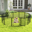 Pet Playpen, Pet Dog Fence Playground, Camping, 32" High, Heavy Duty for Small Dogs/Puppies, 12 Panel. - Supfirm