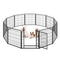 Pet Playpen, Pet Dog Fence Playground, Camping, 32" High, Heavy Duty for Small Dogs/Puppies, 12 Panel. - Supfirm