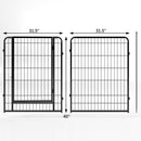 Pet Playpen, Pet Dog Fence Playground, Camping, 40" High, Heavy Duty for Small Dogs/Puppies, 8 Panel. - Supfirm