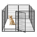 Pet Playpen, Pet Dog Fence Playground, Camping, 40" High, Heavy Duty for Small Dogs/Puppies, 8 Panel. - Supfirm