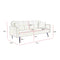 PINK Velvet Convertible Folding Futon Sofa Bed , Sleeper Sofa Couch for Compact Living Space - Supfirm
