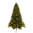 Supfirm Pre-lit Christmas Tree 7.5ft Artificial Hinged Xmas Tree with 400 Pre-strung Led Lights Foldable Stand - Supfirm