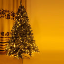 Supfirm Pre-lit Christmas Tree 7.5ft Artificial Hinged Xmas Tree with 400 Pre-strung Led Lights Foldable Stand - Supfirm