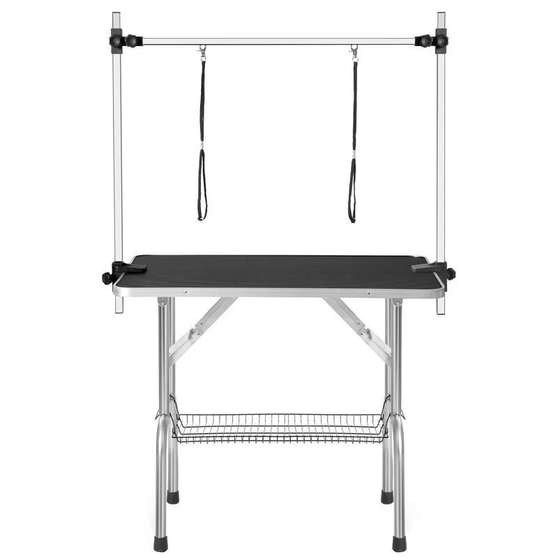 Professional Dog Pet Grooming Table Large Adjustable Heavy Duty Portable w/Arm & Noose & Mesh Tray - Supfirm