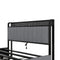 Queen Bed Frame with LED Headboard, Upholstered Bed with 4 Storage Drawers and USB Ports, Light Grey - Supfirm