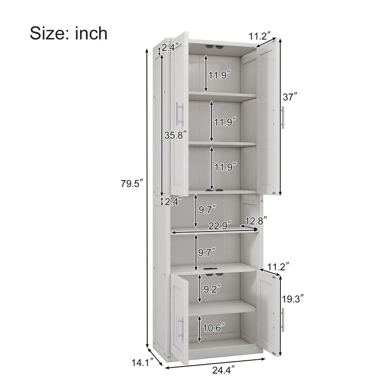 Queen Size Murphy Bed with 2 Side Cabinet Storage Shelves, 68-inch Cabinet Bed Folding Wall Bed with Desk Combo Perfect for Guest Room, Study, Office, Antique Grey White - Supfirm