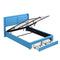 Queen Size Storage Upholstered Hydraulic Platform Bed with 2 Drawers, Blue - Supfirm