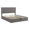 Queen size Upholstered Platform bed with a Hydraulic Storage System - Gray - Supfirm