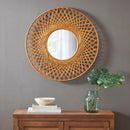 Supfirm Reed Round Bamboo Wall Decor Mirror - Supfirm