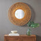 Supfirm Reed Round Bamboo Wall Decor Mirror - Supfirm