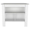 Rockaway 3-Shelf Kitchen Island White and Ibiza Marble - Supfirm