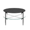 Round Coffee Table with Interchangeable Wood and Glass Top - Supfirm