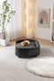 Scandinavian style Elevated Dog Bed Pet Sofa With Solid Wood legs and Black Bent Wood Back, Cashmere Cushion,Large Size - Supfirm