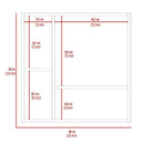 Supfirm Sines Medicine Cabinet, Four Internal Shelves, Double Door -White - Supfirm