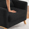 Single sofa chair for bedroom living room with four wooden legs - Supfirm