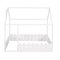 (Slats are not included) Full Size Wood Bed House Bed Frame with Fence,for Kids,Teens,Girls,Boys (White )(OLD SKU:WF281294AAK) - Supfirm