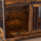 Sliding door dog crate with drawers. Rustic Brown, 35.43'' W x 23.62'' D x 33.46'' H - Supfirm