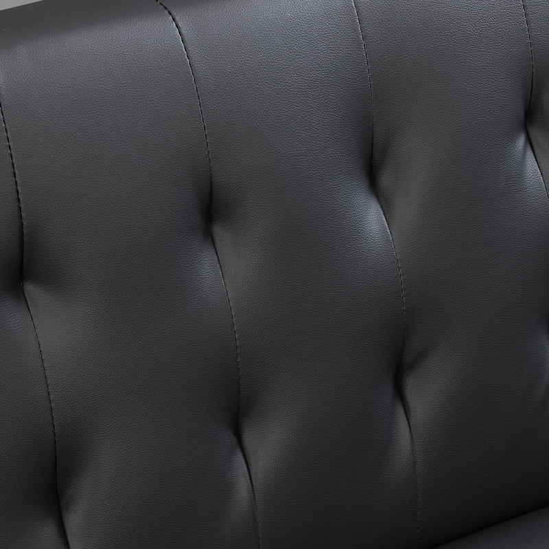 sofa bed black pvc - Supfirm