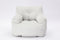 Soft Cotton Linen Fabric Bean Bag Chair Filled With Memory Sponge,Ivory - Supfirm