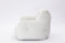 Soft Cotton Linen Fabric Bean Bag Chair Filled With Memory Sponge,Ivory - Supfirm