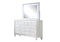 Sterling King 5 PC LED Bedroom set made with wood in White Color - Supfirm