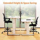 Sweetcrispy Ergonomic Drafting Chair Tall Standing Desk Office Chair - Supfirm