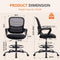 Sweetcrispy Ergonomic Drafting Chair Tall Standing Desk Office Chair - Supfirm