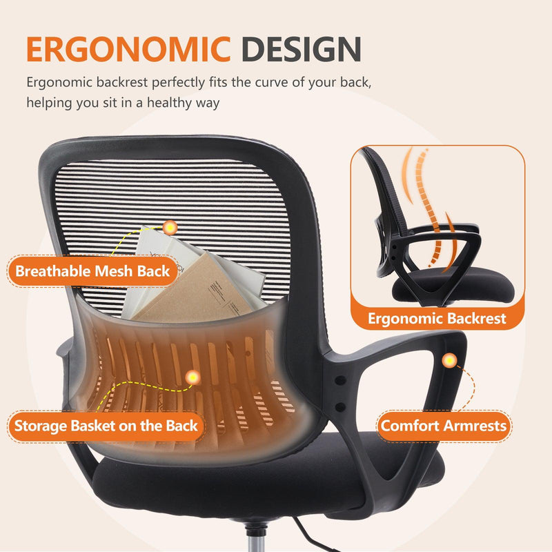 Sweetcrispy Ergonomic Drafting Chair Tall Standing Desk Office Chair - Supfirm